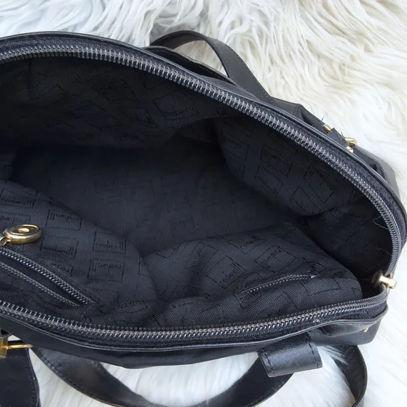Moschino Canvas & leather logo xbody bag